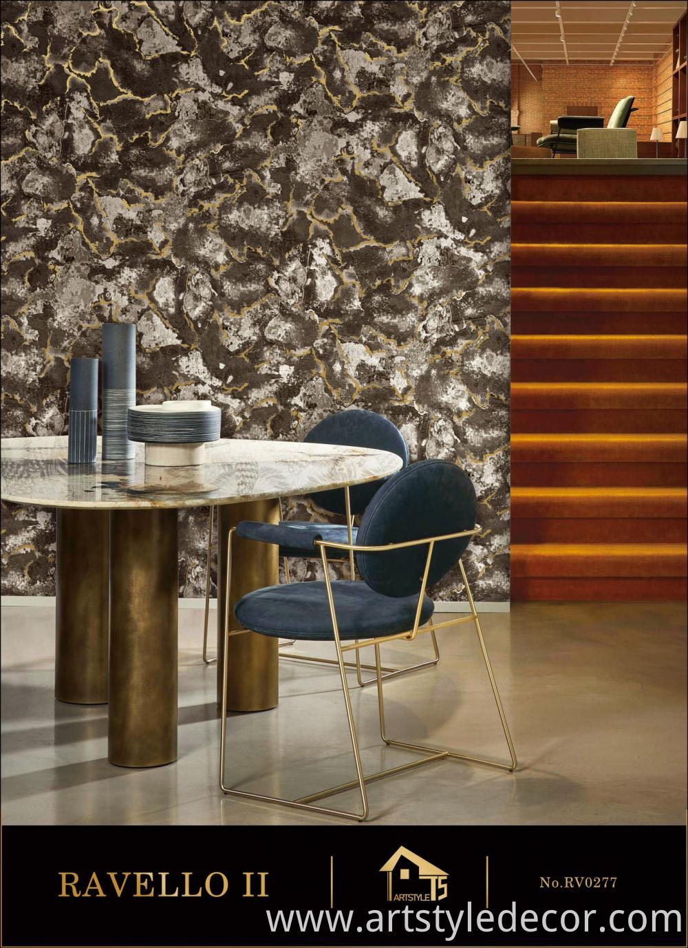 decorative wallpaper for home interior with waterproof